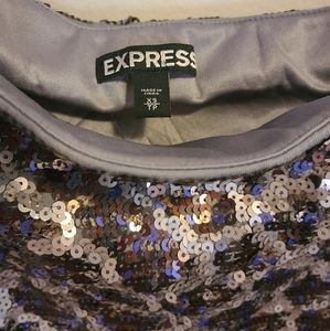 EXPRESS sequin mini skirt